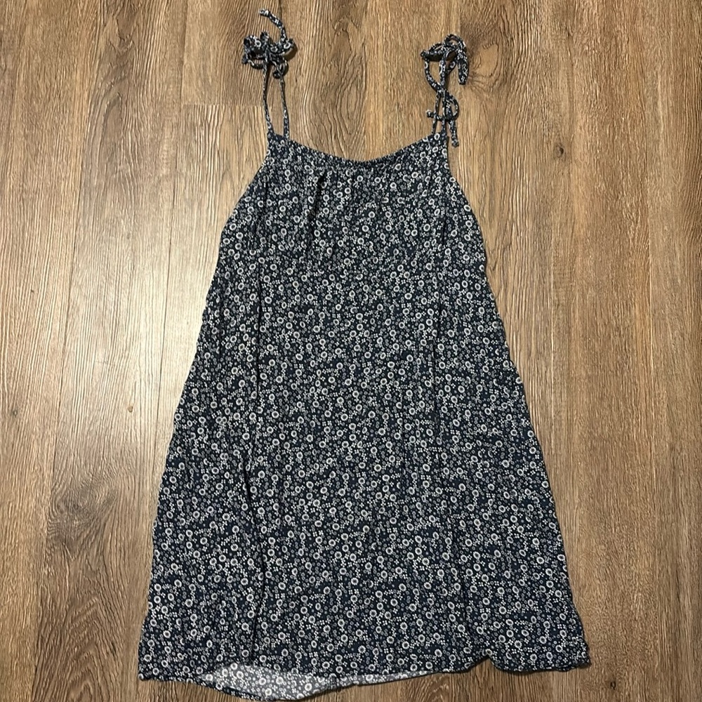 american eagle ruched square neck mini dress - Picture 1 of 4